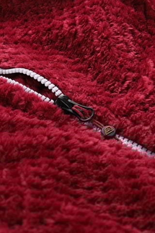 Casaco de caminhada em veludo - Bordô