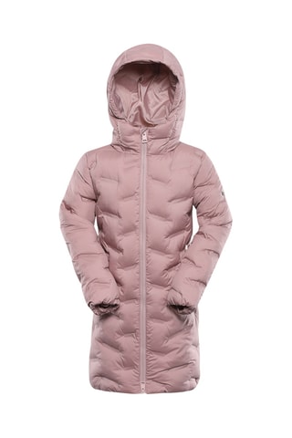 Blusão comprido com capuz - Rosa