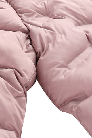 Blusão comprido com capuz - Rosa