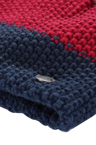 Gorro polar - Azul-marinho e vermelho