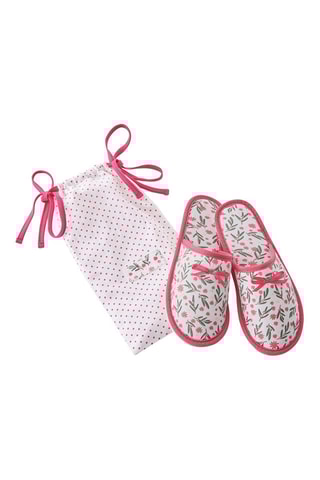 Chaussons Duo De Malice - Blanc et rose