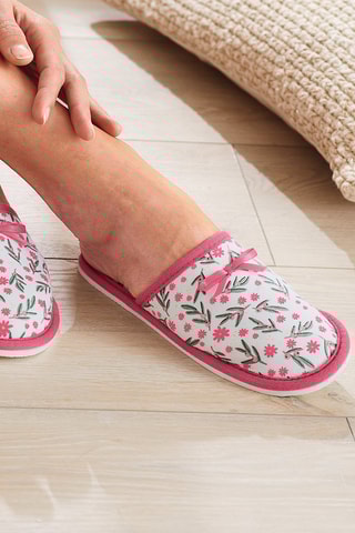 Chaussons Duo De Malice - Blanc et rose