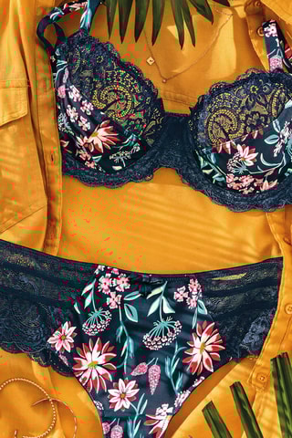 Soutien-gorge Christie - Bleu nuit et mauve