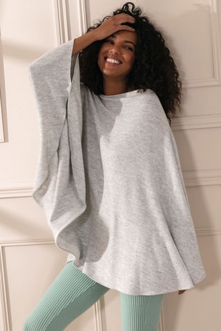 Poncho Mes essentiels - Gris chiné