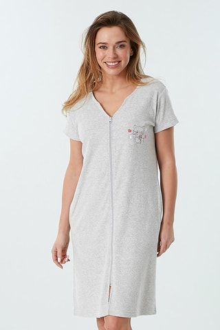 Chemise de nuit Reveil en Fanfare - Gris clair