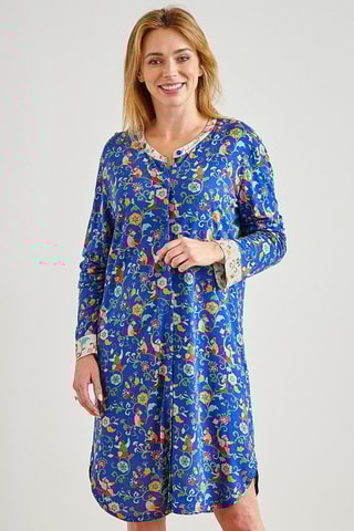 Chemise de nuit Espiègleries - Bleu et vert