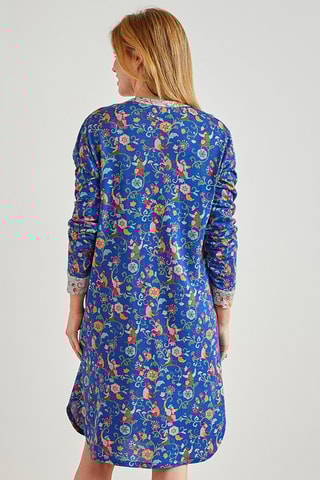 Chemise de nuit Espiègleries - Bleu et vert