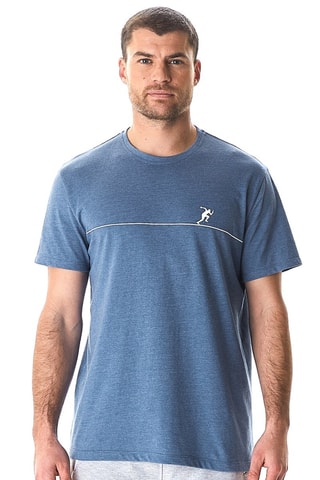 T-shirt de pyjama Ligne d'arrivée - Ciel chiné