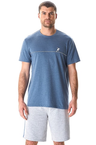 Short de pyjama Ligne d'arrivée - Gris clair chiné