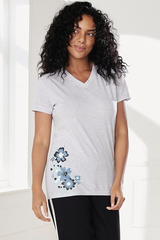 T-shirt Bulbes de Bonheur - Gris chiné