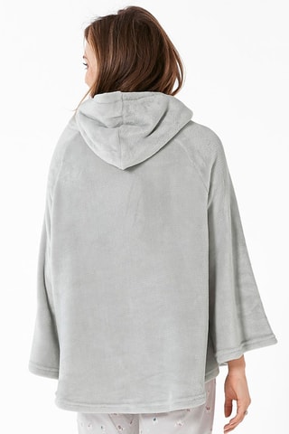 Sweat de pyjama polaire Lama en parade - Gris clair