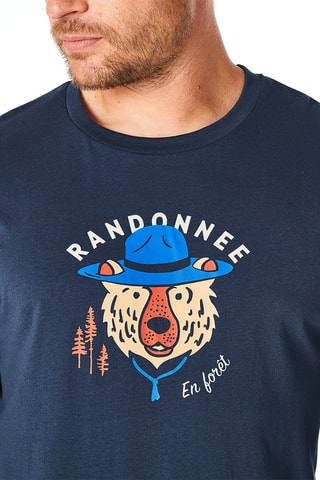 Pyjama Randonnee en Foret - Bleu marine