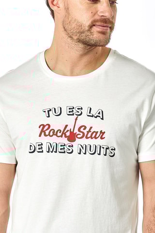 Pyjama Rockeur Dormeur - Ivoire et anthracite chiné