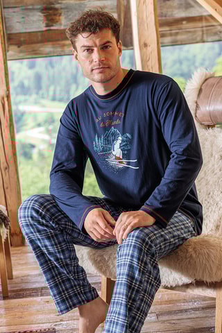 Pyjama Au Sommet du Monde - Bleu nuit