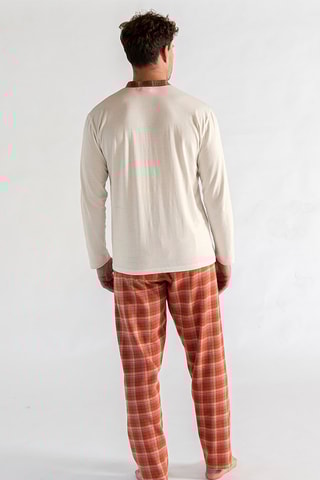 Pyjama Ma Cabane sous les Erables - Ivoire et rouge brique