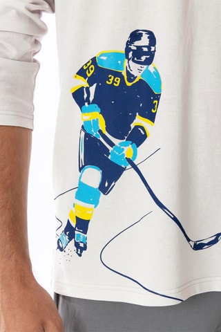 2 pyjamas Jeux d'hiver - Blanc et gris foncé