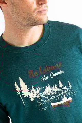 T-shirt Ma Cabane - Vert foncé