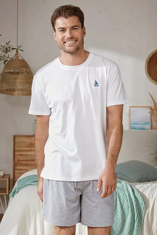 T-shirt Voile A Tribord - Blanc