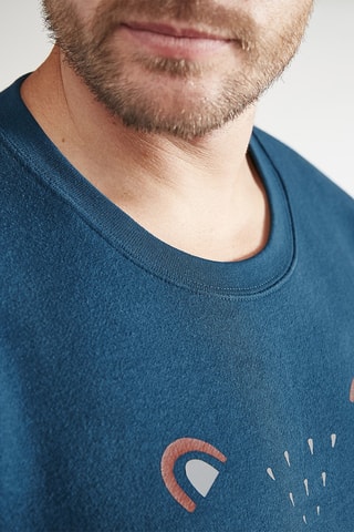 Sweat Noel en Laponie - Bleu marine