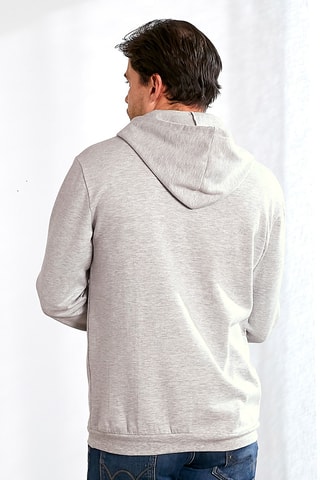 Sweat à capuche Super Papa - Gris clair chiné