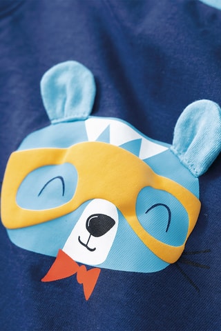 Pyjama La Ligue Des Doudous Extraord - Bleu et gris chiné