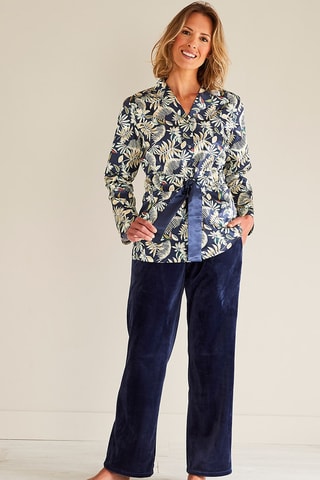 Pyjama Nature Secrète - Bleu et écru