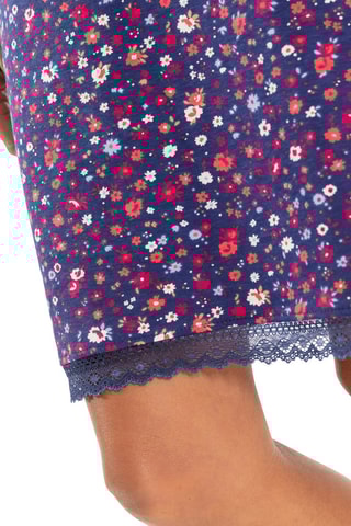 Pyjama 3 pièces Natur'elle - Ecru et bleu marine