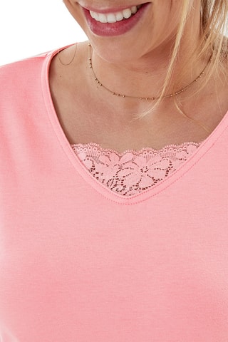 Pyjama Souffle de bonheur - Rose poudré et vert foncé