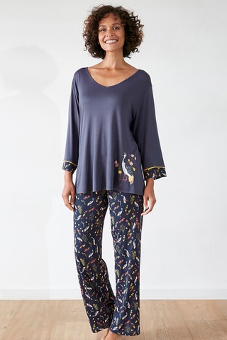 Pyjama Mystère de Kyoto - Bleu nuit