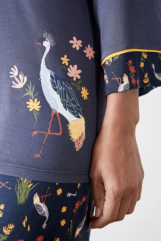 Pyjama Mystère de Kyoto - Bleu nuit