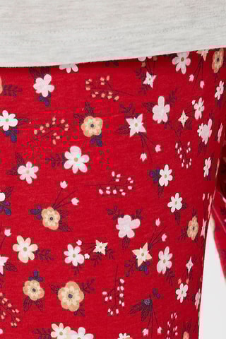 Pyjama Vue sur Volga - Gris chiné et rouge