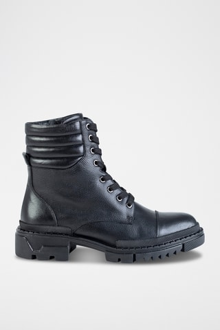 Boots en cuir  - Noir