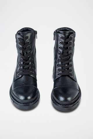 Boots en cuir  - Noir