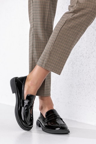 Mocassins vernis  - Noir