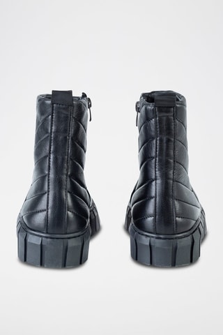 Boots en cuir  - Noir