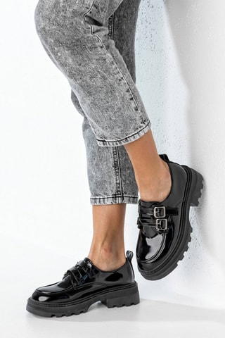 Mocassins vernis  - Noir