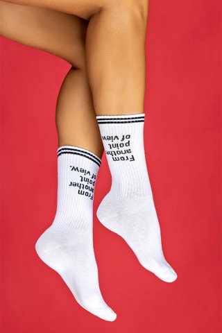 5 paires de chaussettes  - Blanc et noir