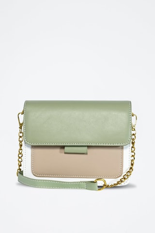 Sac bandoulière  - Vert et rose