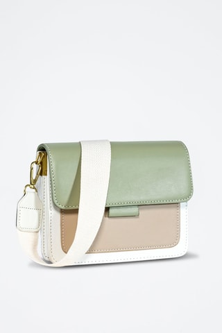 Sac bandoulière  - Vert et rose