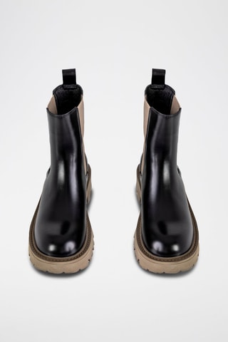 Bottines Chelsea  - Noir et marron