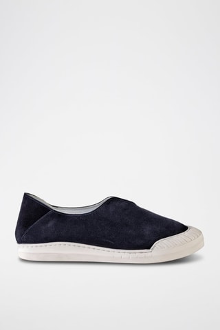 Slip-on en nubuck  - Bleu