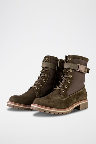 Bottines en nubuck  - Marron