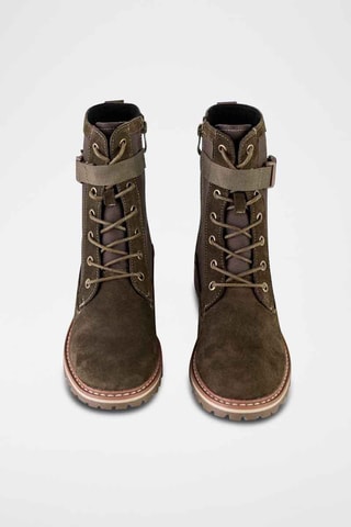 Bottines en nubuck  - Marron