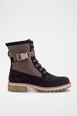 Bottines en nubuck  - Marron