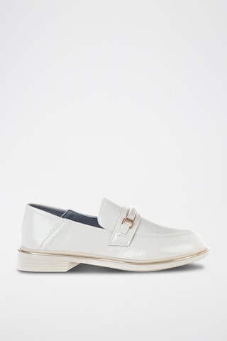 Mocassins vernis  - Blanc