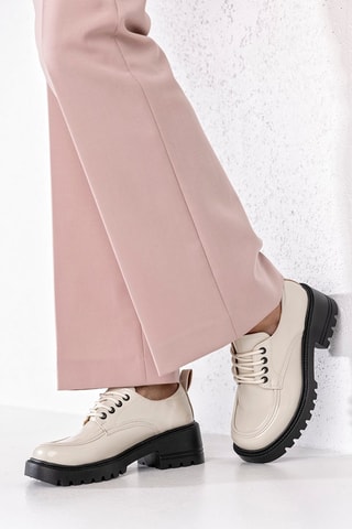 Mocassins vernis  - Beige