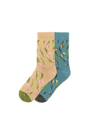 2 paires de chaussettes  - Beige