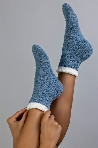 3 paires de chaussettes Eilidh  - Blanc, bleu et gris