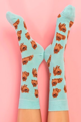 3 paires de chaussettes  - Bleu et rose