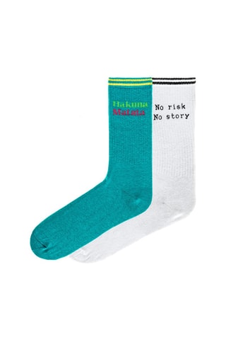 2 paires de chaussettes Della  - Bleu